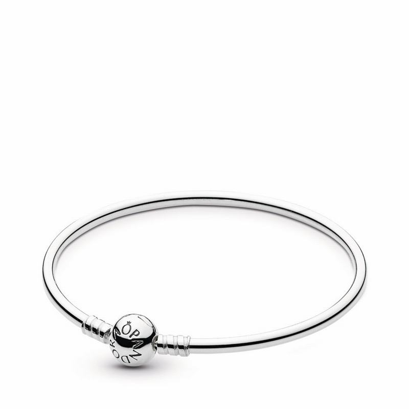 Pandora Moments Bangle Bracelet NZ, Sterling Silver (904312-HAP)